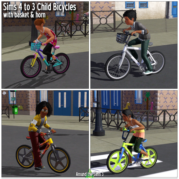 Sims 3 Sims 4 child bicycles by simsfinds - The Sims 3 Custom Content