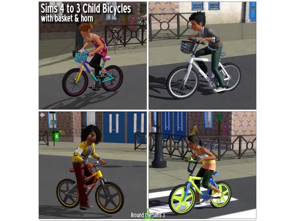 Sims 3 Sims 4 child bicycles - The Sims 3 Custom Content