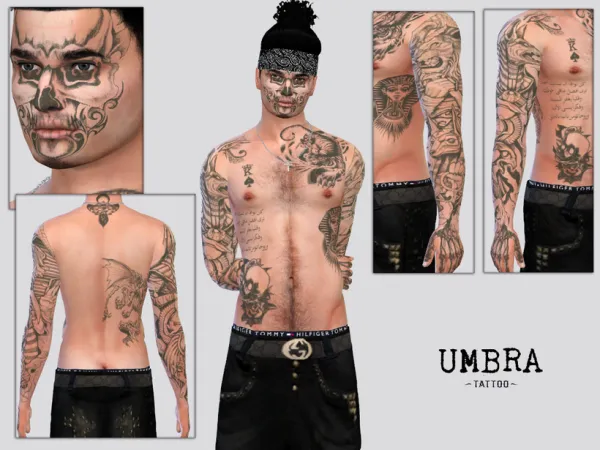Mix Umbra Tattoo (Mick) by simsfinds - The Sims 4 Custom Content
