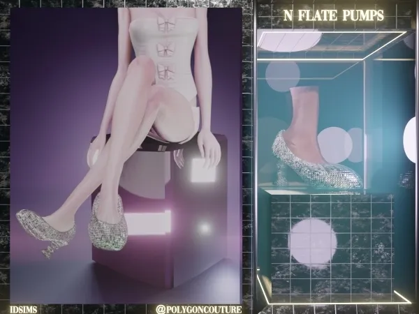Alpha 'N Flate Pumps - The Sims 4 Custom Content