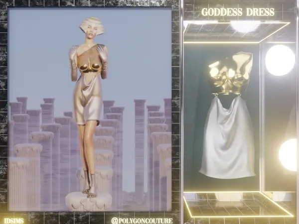 Alpha Goddess Dress - The Sims 4 Custom Content