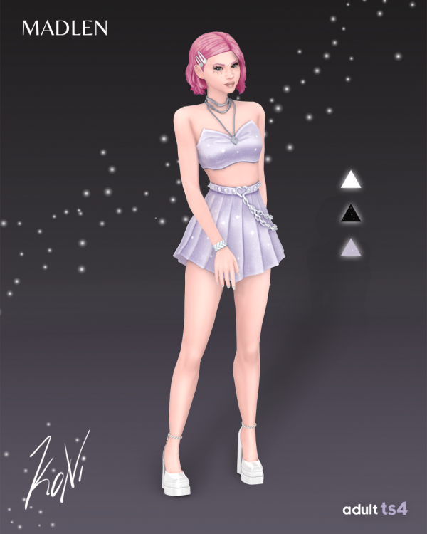 Maxis Match KoNi Outfit by madlensims - The Sims 4 Custom Content
