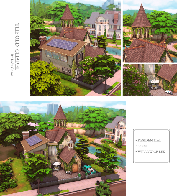 Maxis Match The Old Chapel by simsfinds - The Sims 4 Custom Content