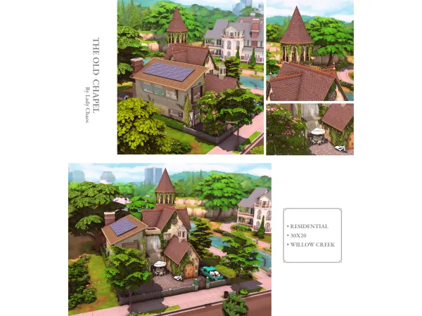 Maxis Match The Old Chapel by Lady Chaos - The Sims 4 Custom Content