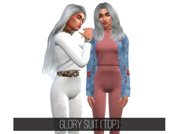 Alpha GLORY SUIT TOP - The Sims 4 Custom Content