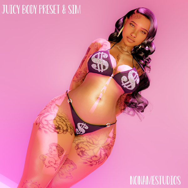 Alpha Juicy Body Preset and Sim by simsfinds - The Sims 4 Custom Content