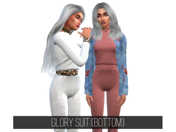 Alpha GLORY SUIT BOTTOM - The Sims 4 Custom Content