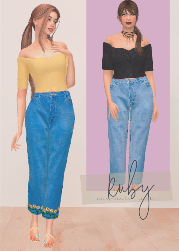 Alpha Ruby Set by simsfinds - The Sims 4 Custom Content