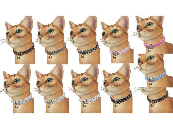 Maxis Match Luxe Cat Collar by PlatinumLuxeSims - The Sims 4 Custom Content