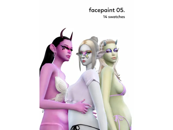 Maxis Match facepaint 05 (TBT) - The Sims 4 Custom Content