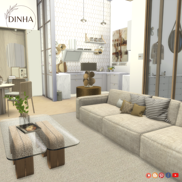 Alpha Sims 4 Amelia Apartment by dinhagamer - The Sims 4 Custom Content