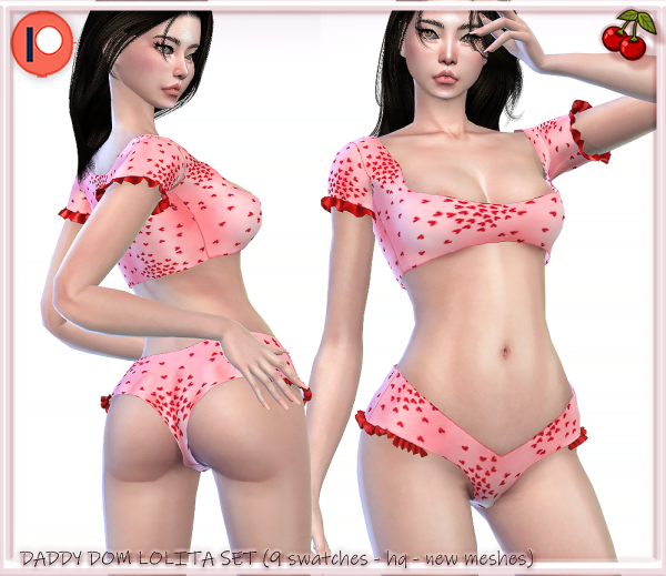 Alpha CUTIE SEXY Daddy Dom Lolita Set by simsfinds - The Sims 4 Custom Content