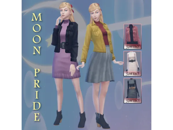 Maxis Match Moon Pride Vol 7 A Sailor Moon Inspired Collection - The Sims 4 Custom Content