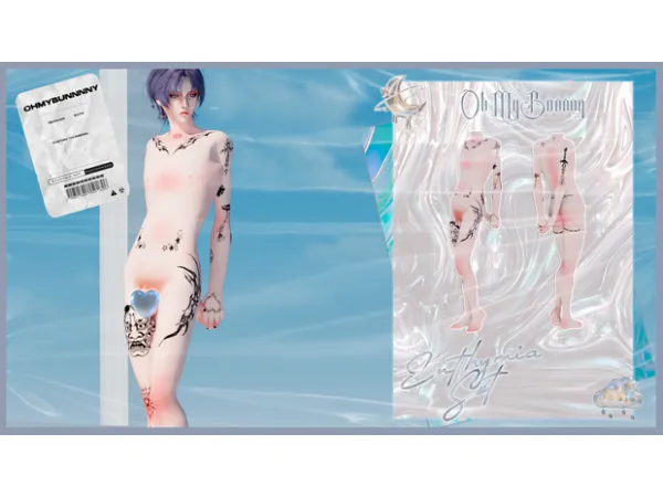 Mix BABY EUTHYMIA SET TATTOO - The Sims 4 Custom Content