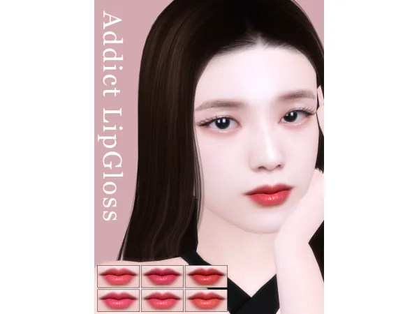 Alpha ADDICT LIPGLOSS - The Sims 4 Custom Content