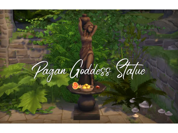 Maxis Match Pagan Goddess Statue (Requires Snowy Escape) by Naunakht - The Sims 4 Custom Content