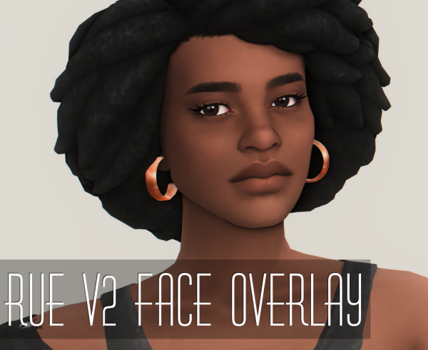 Maxis Match RUE V2 FACE OVERLAY by simsfinds - The Sims 4 Custom Content