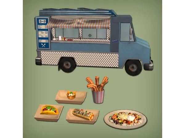 Food Truck Functional for - The Sims 2 Custom Content