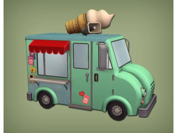 Ice Cream Truck Functional for - The Sims 2 Custom Content