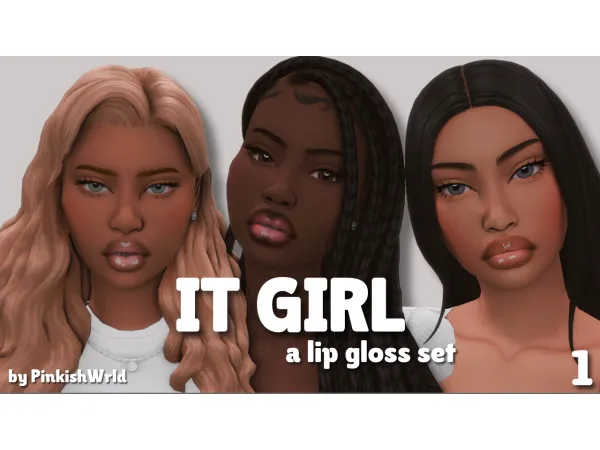 Mix IT GIRL lipgloss by simsfinds - The Sims 4 Custom Content
