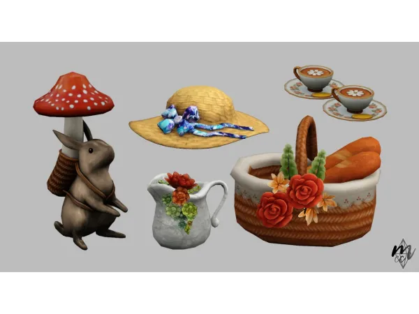 Momo Little Picnic Set - The Sims 3 Custom Content