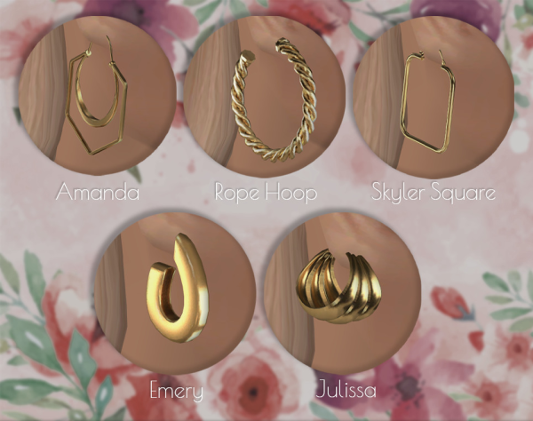 Five new 4t2 GiuliettaSims Earrings by simsfinds - The Sims 2 Custom Content