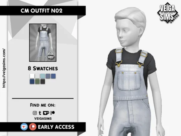 Maxis Match CM OUTFIT N02 by veigasims - The Sims 4 Custom Content