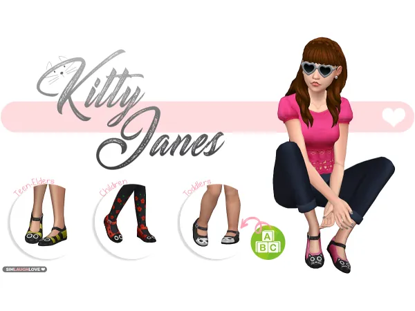 Maxis Match Kitty James Shoes by Simlaughlove - The Sims 4 Custom Content