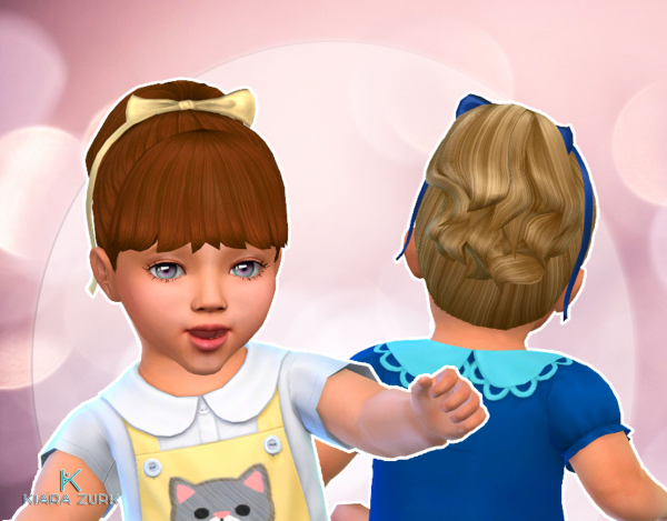 Maxis Match High Ponytail with Bangs for Infants by simsfinds - The Sims 4 Custom Content