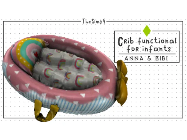 Maxis Match Crib functional for infants [AnnaBibi] - The Sims 4 Custom Content