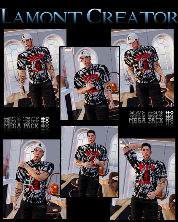 Alpha random male 8 mega pack by lamontcreatorr - The Sims 4 Custom Content