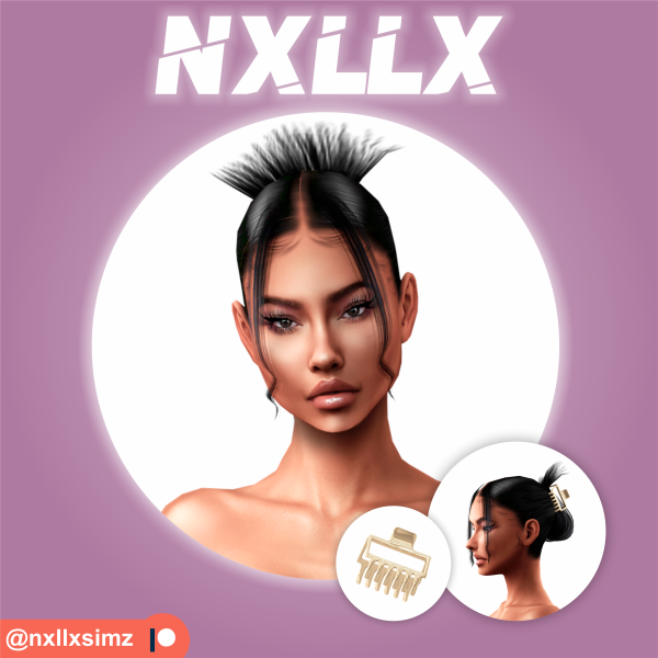 Alpha Loren Hair by simsfinds - The Sims 4 Custom Content