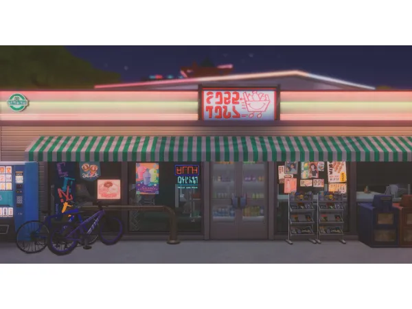 Maxis Match 18 Celebration Way (Gas Station Convenience Store) - The Sims 4 Custom Content