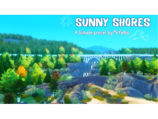 Mix 41781441920527Sunny Shores A GShade preset by mryelloo - The Sims 4 Custom Content