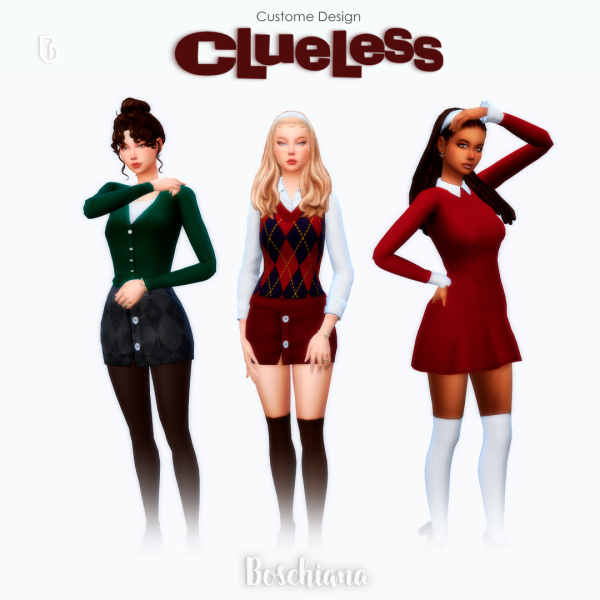 Maxis Match CLUELESS COLLECTION by simsfinds - The Sims 4 Custom Content
