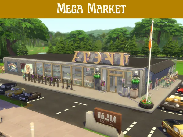 Maxis Match Mega Market No by SustainableSims - The Sims 4 Custom Content