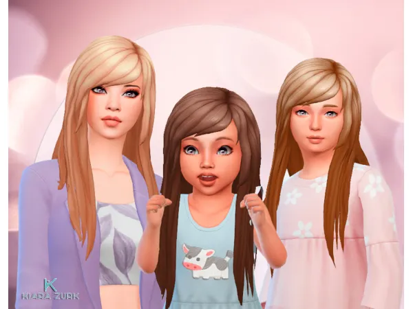 Maxis Match Cute Hairstyle UPDATE by Kiara Zurk - The Sims 4 Custom Content