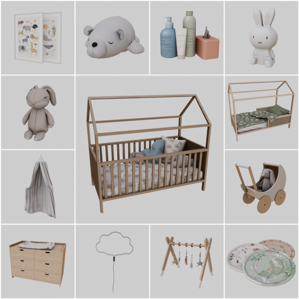 Alpha BONITO SET by simsfinds - The Sims 4 Custom Content
