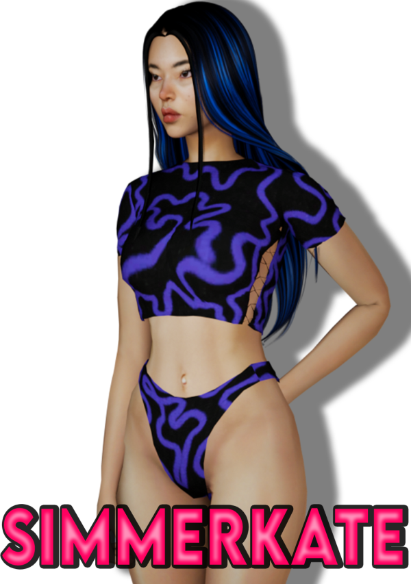 Alpha Bella Bikini by simmerkatex - The Sims 4 Custom Content