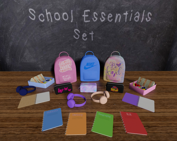 Alpha School Essentials FREE by simmerkatex - The Sims 4 Custom Content