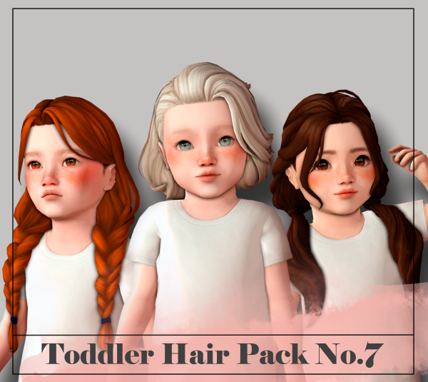 Maxis Match Toddler Hair Pack No7 by simsfinds - The Sims 4 Custom Content