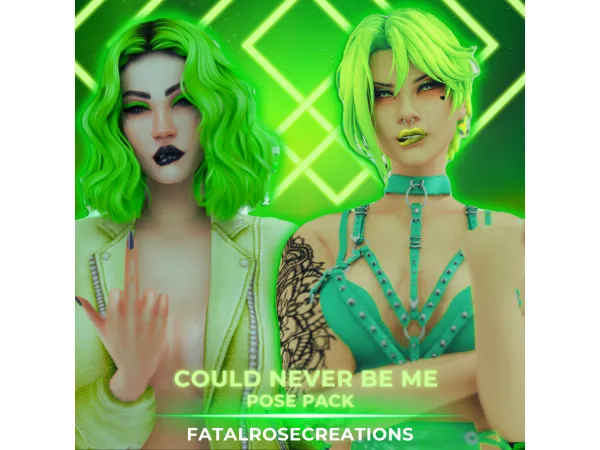 Alpha Could Never be Me Pose Pack - The Sims 4 Custom Content