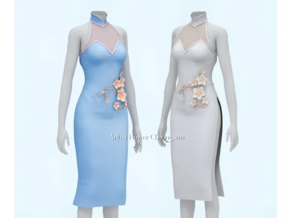 Alpha Flower cheongsamTo be published on Jun 5 by Arltos - The Sims 4 Custom Content