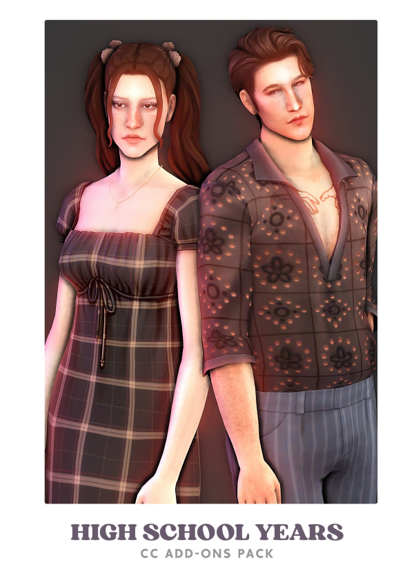 Maxis Match High School Years Add Ons by simsfinds - The Sims 4 Custom Content