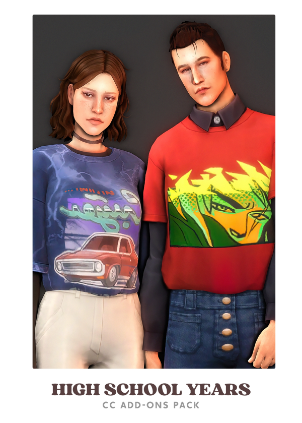 Maxis Match High School Years Add Ons Part 2 by simsfinds - The Sims 4 Custom Content