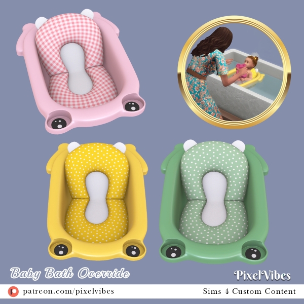 Alpha Baby Bath by pixelvibes - The Sims 4 Custom Content
