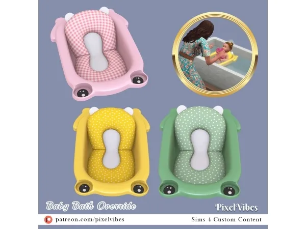 Alpha Baby Bath - The Sims 4 Custom Content