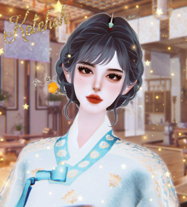 Alpha Hair144 by simsfinds - The Sims 4 Custom Content