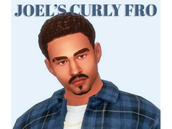 Maxis Match Joels Curly Fro A Growing Together Edit Updated - The Sims 4 Custom Content