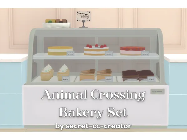 Maxis Match Animal Crossing New Horizons Bakery Set creator by secret - The Sims 4 Custom Content